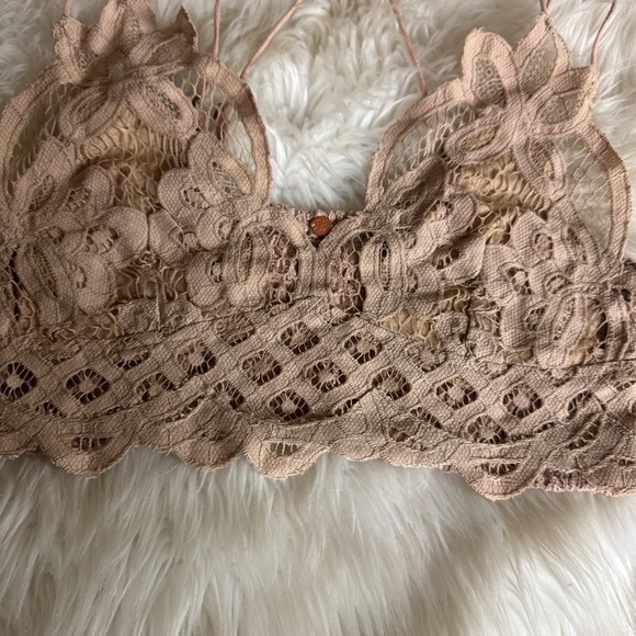Free People Adella lace bralette Nude color Size Small New with tag - Picture 6 of 15